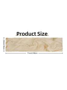 1pc Cheesecloth Table Runner Gauze Boho Rustic Cloth Table Runner For Baby Shower Decoration Wedding Easter - Beige - View 6