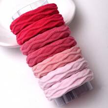 7 peças/Conjunto de Elásticos para Cabelo, Elásticos para Cabelo de Criança Elásticos, Pequenas Minibandas para Cabelo Suaves Porta-Rabos de Cabelo Acessórios para Cabelo, Multicoloridas
