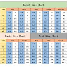 Mens Suits Dress Floral Tuxedo Slim Fit 2 Piece Suit 1 Button Prom Party Blazer Pants Set - 綠色 - 查看 3