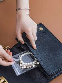 100pcs/50pcs/30pcs/5pcs Jewelry Storage Bags, Jewelry Pouches, Small Jewelry Clear Bags, Favors, Small Accessories, Earrings, Anti-Tarnish Premium Jewelry Storage Bags - Compact & Transparent, Suitable For Necklaces, Bracelets & Rings - Portable & Space-Saving Ziplock Jewelry Display Bags - PVC Ziplock Bags For Rings, Earrings & Small Accessories, Compact & Convenient Jewelry Storage Bags Back To School