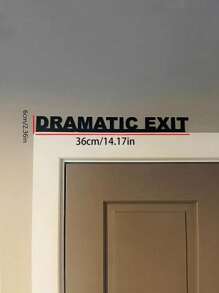 1 pieza Decoración dramática para Top de puerta de salida - Marco de puerta de madera divertido, colgante de pared minimalista para dormitorio y espacios interiores - Arte de pared con tema de letras y números perfecto para bodas, Halloween y decoración del hogar