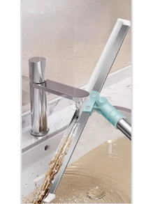 Rubber Squeegee Broom With Handle, Can Clean Floors, Windows, Silicone Pet Hair, Indoor Cleaning Magic Broom, Can Clean Glass, Hair, Fine Dust And Liquids, Suitable For Smooth Floors And Carpets - Multicolor - View 10