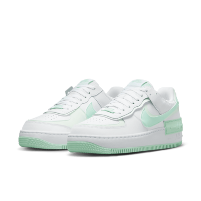 Nike Air Force 1 Low Top Slip Resistant Women's Sneakers, White Green FZ3773-100