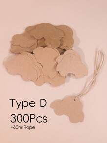 25/50/100/300pcs, Kraft Gift Tags With 10m Jute Rope, Blank Merchandise Price Hanging Tags, Bulk Brown Tags For Wedding, Birthday, Holiday, Party Favors, Arts And Crafts Packaging, DIY Gift Decoration Tags, Hanging Decor.Christmas Gift Labels, Valentine's Day Gift Labels, Party Gift Labels. - Brown - View 27