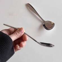 [Quantité] Pièces Louches de service en acier inoxydable, louches de service à long manche pour restaurant et hôtel, pelles de service à fond plat