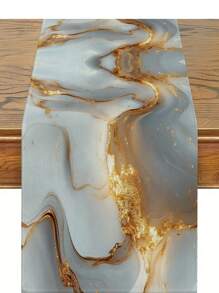 1 件大理石图案桌旗，现代风格家居厨房餐厅装饰，日常家居装饰，室内户外派对用品，适用于餐厅和咖啡馆，家居装饰 - 彩色 - 查看 8