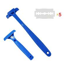 Back Shavers Men, Hair Removal Body Shaver - Extra-Long Handle Trimmer, Wet Dry Shave,Extendable Back Scratcher For Body, Head, Feet, And Legs – Premium Heavy-Duty, Collapsible Scratcher For Men & Women – Long Folding Handle, Portable For Travel