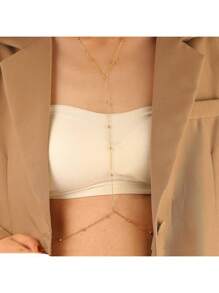 1 Pc Golden Color Ball Chain Sexy Bikini Body Chain Waist Chain Body Jewelry For Summer - Gold - View 3