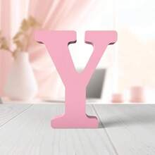 1pc Wooden Decorative Item, Letter Design Home Decor Craft Gifts Birthday Graduation