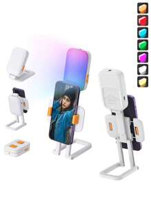 Panel de luz de video LED portátil - Color completo, soportes de luz recargables con batería/alimentación por USB para vlogging, fotografía y grabación de video, perfecto para regalos de Navidad, decoración de oficina, dormitorio, hotel, fiesta y restaurante