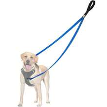 Two Point Control Dog Leash, Works With No Pull Harnesses, Dog Training Leashes, No Pull Padded And Reflective Walking Lead, Converts To Single Leash For Medium Large Dogs
