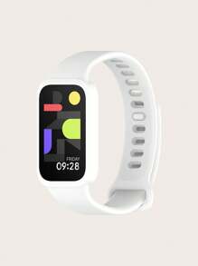 1pc Plain Color One-Piece Fully Framed Screw Silicone Watch Strap Compatible With Xiaomi Smart Band 9 Active - Mi Smart Band 9 Active - View 6