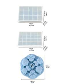 Silicone Ice Cube Mold Suitable For Food Use, Featuring 15 Or 24 Square Grids With A Lid For Easy Ice Release.Soft Silicone 15 Grids Ice Making Box - 1pc Low Temperature Resistant Easy To Clean Ice Cube Mold Tray,Silicone Ice Tray -Grids Hexagonal Ice Cube Mold For Perfectly Shaped Ice Cubes And Ice Balls