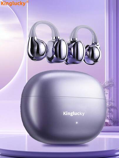 Kinglucky Kinglucky Écouteurs intra-auriculaires sans fil Bluetooth 5.4 avec micro, 50H de lecture, réduction de bruit, étanche, écouteurs de sport, confortables pour petites oreilles et porteurs de lunettes, pour les entraînements et les téléphones mobiles