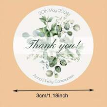 192pcs Custom Self-Adhesive Labels - Personalized Name Stickers For Weddings, Envelopes, Return Address & Celebrations - Round Sealing Tags For Everyday Office Use