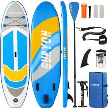Inflatable Stand Up Paddle Board, Ultra-Light Board With Carry Backpack, Leash, Adjustable Paddle, Repair Kit, Hand Pump & Waterproof Phone Case For Adults (305 * 76 * 15cm)