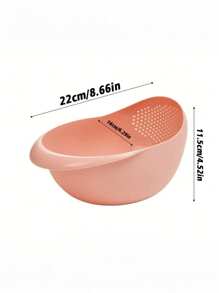 Customized Plastic Drain Basket, Household Vegetable Basket Fruit Bowl, Multifunctional Rice Washer, Household Vegetable Basket Fruit Bowl, Multifunctional Rice Washer Sieve - Multicolor - View 6