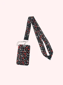 1 件可爱卡通医疗风格图案/牙齿/药丸/护士设计挂绳卡夹 - 白色证件夹，适合医务人员/学生、钥匙扣和颈带，四季日常使用礼物。非常适合男朋友、女朋友、家庭成员、医生、护士、派对礼物、手机装饰、圣诞礼物等。学校汽车配件哥特式 Y2k 包挂绳带证件夹汽车配件包饰