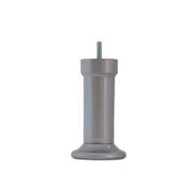 Kit 7 Pés de Plástico para cama box 13 cm Reforçado Reparo para Cama Box - Cinza - Visão 3