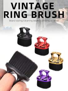 1 件装 环颈除尘梳 理发师去除松散头发刷 剪发刷 软毛清洁刷 美发工具 - 彩色 - 查看 7