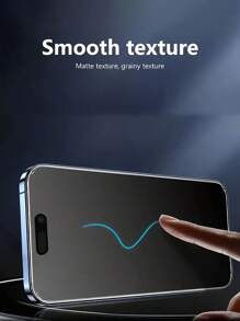 2 片全覆盖磨砂钢化玻璃适用于 17/17 Air/16/16E/15/14/13/12/11 Pro Max Plus Mini X XS Max XR [触摸灵敏度] [防指纹] - 無色 - 查看 4