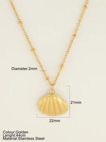 1 件波西米亚鹦鹉螺贝壳海洋海滩珠宝项链悬挂海滩项链海螺壳手海洋适合男女日常佩戴