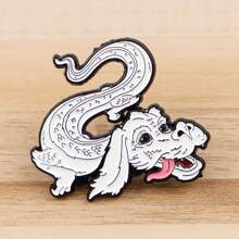 1pc Magical Domain Dragon Enamel Brooch Pin - Adorable Badge For Backpack And Clothes Dress Accessories Pin For Clothes Bag Charm School Office Accessories Shirts Jacket Jewelry Christmas Halloween Clothes Pin Funny Cute Teacher Gifts - Black - View 6