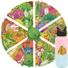 50pcs Fruit And Vegetable Animal Graffiti Stickers - Perfect For Decorating Water Bottle, Laptops, Phone Cases, Skateboards & More