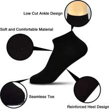 20 Pairs Unisex Thin Breathable Comfy Deodorant Sweat-Absorbing Low Cut Ankle Socks, Casual Plain Color Socks, Children's Socks & Hosiery For Summer Spring, Summer, Autumn And Winter Sockss - Multicolor - View 3
