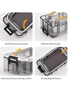 Angelköderbox, wasserdichter tragbarer Organizer mit Angelzubehör-Set - 3 Stücke/5 Stücke Mini Utility Köder Angelbox, Behälter für Forellen