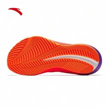 Anta 第三代沥青路暴君 | 氮气技术专业比赛训练跑步鞋，男士透气跑步运动鞋 - 螢光正橘/螢光艷紅 -2 - 查看 5