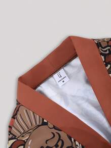 Men's Autumn Daruma, Lucky Cat, Hannya Tengu, Takoyaki Japanese Kimono Jacket Suit