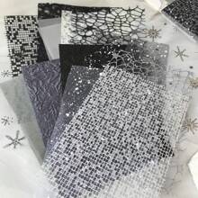 16 sztuk/opakowanie Naturalna tekstura Pusty wzór Dekoracyjne arkusze papieru, DIY Tło Dekoracja