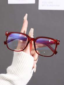 1pc/4pcs Light Lively Colorful Ins Style Exquisite Casual Women Clear Eyeglasses For Back To School Daily Life Office Watch TV Play Games Phone Accessories