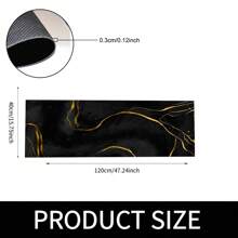 1pc Luxurious Marble Print Non-Slip Silicone Mud Kitchen Floor Mat, 3D Printed Rectangle, Suitable For Living Room, Bedroom, Corridor, Bathroom, Laundry Room - Polyester Carpet For Indoor And Outdoor Home Decor - FUCFD112 - View 16