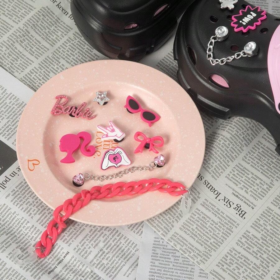 Miniso Barbie Series Chain Hole Accessories, Cute And Creative (1 PC)