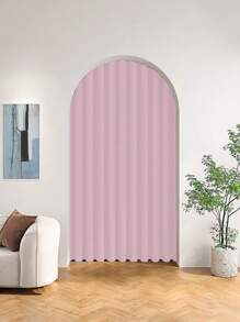 1pc Solid Color Modern Coated Light Blocking Curtain, Rod Pocket Design, Suitable For Living Room And Bedroom - Sheer And Blackout Curtain, Living Room Curtain, Bedroom Curtain Curtains Curtains For Living Room Kitchen Room Decor Home Decor Living Room Kitchen Decor Living Room Decor Room Decor Curtains Bedroom