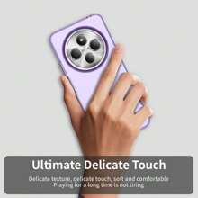 Ốp lưng điện thoại chống rơi mềm mại cơ bản, thiết kế tối giản - Màu tím - Xem 5