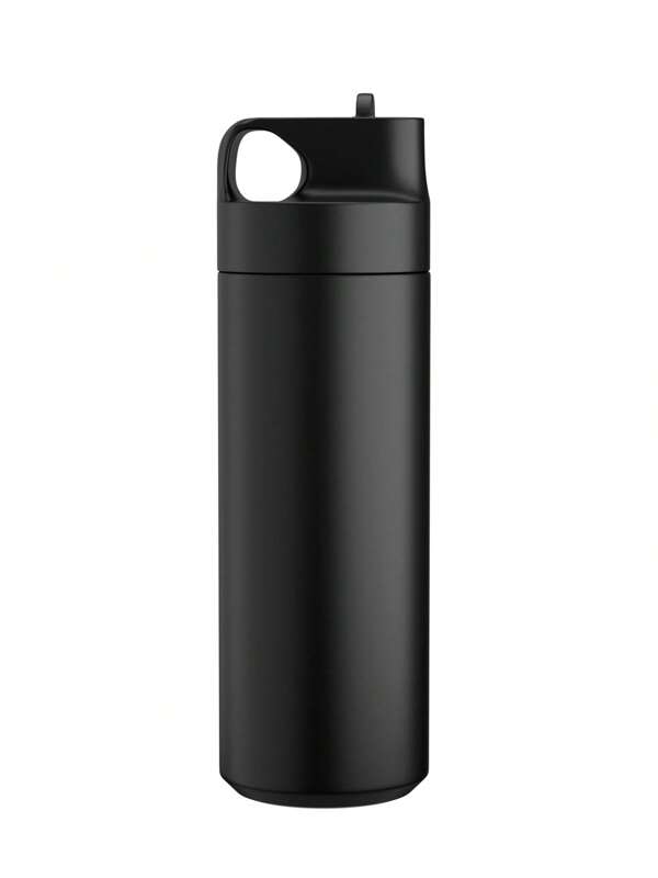 Botella de agua aislada de 18 oz con pajita, vaso de viaje portátil de acero inoxidable a prueba de fugas para bebidas frías y calientes, botella deportiva reutilizable para gimnasio, oficina y exteriores.