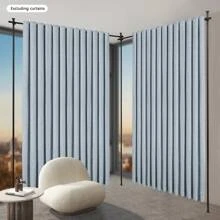 InSyoForeverEC Curtain Window Rods - שחור - ראה 6