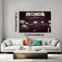 Framed  ,Korn Band Photo Poster Art Decor Print Picture Paintings Canvas Wall Art Suitable For Bars, Clubs, Cafes, Restaurants Decor Poster