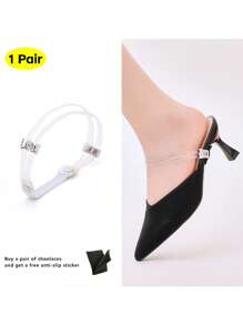 1 Pair Women High Heels Anti-Slip Lace-Free Shoelaces Fixed Buckle Rhinestone Decorative Shoe Accessories - Multicolor - View 8