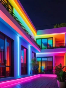 1 Stück LED Lichtstreifen mit 24-Tasten Fernbedienung, Silber-Tag, geeignet für Bar, Schlafzimmer, KTV, Wohnzimmer, Party, Spielzimmer, einstellbare Mehrfarbbeleuchtung, USB betrieben