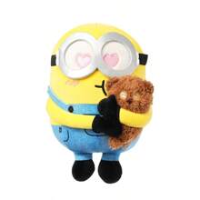 Miniso Bob+Tim系列，8英寸Bob拥抱Tim熊毛绒玩具，7.48*9.84英寸，可爱礼物（1个） - 彩色 - 查看 7