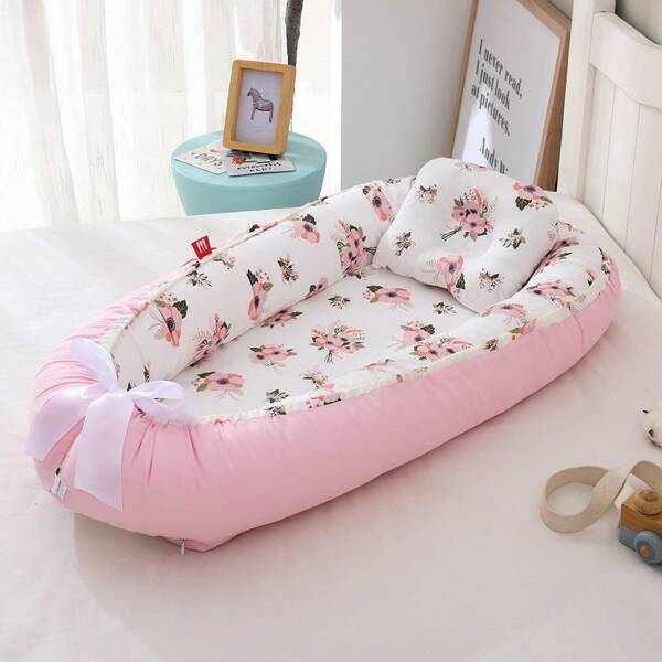 Breathable Removable & Washable Portable Baby Bed Nest Bassinet Travel Cradle