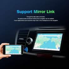 Haudio 2G 32G Android Double Din Car Stereo Carplayer, 7 Inch Touchscreen Car Radio 2 Din With GPS Navigation Wireless FM HiFi WiFi USB Android Auto Mirror Link + AHD Backup Camera