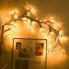 1 pieza Luces de rama de sauce flexible de 54 LED, multicolor, decoración de mariposa DIY, 8 modos de iluminación, luz de árbol de mariposa con alimentación por USB, rama de planta artificial de 1,8m/70,87 pulgadas para lámpara de pared interior, regalo perfecto para Navidad, Día de la Madre, Día de San Valentín, Halloween, cumpleaños, decoración del hogar