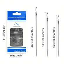 12 Piece Luxury Sewing Kit With Portable Storage Box - Including High-Quality Needles, Threads, Threaders, Safety Pins, Buttons, Tape Measures, Scissors - Suitable For Hand Sewing, Patchwork, Patching, And Handmade Crafts