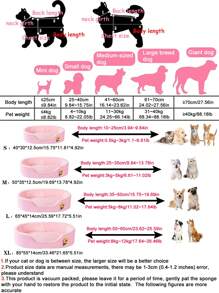 LANGXINGCS 1pc Soft Oval Pet Bed, Flower Decorated Pet Cat Bed, Comfortable Non-Slip Waterproof Oval Pet Nest For Indoor Use Of Medium/Small Pets - Multicolor - View 4