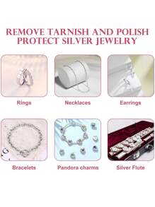 10 件珠宝清洁布，双面绒抛光布，柔软温和，恢复光泽，不损坏珠宝